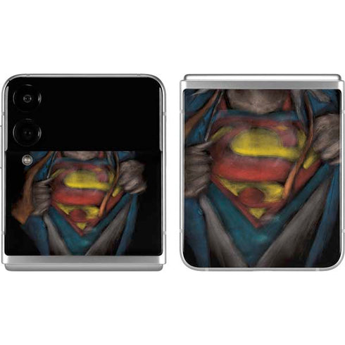 DC Comics Superman Pastel Art Galaxy Z Flip4 5G Skin
